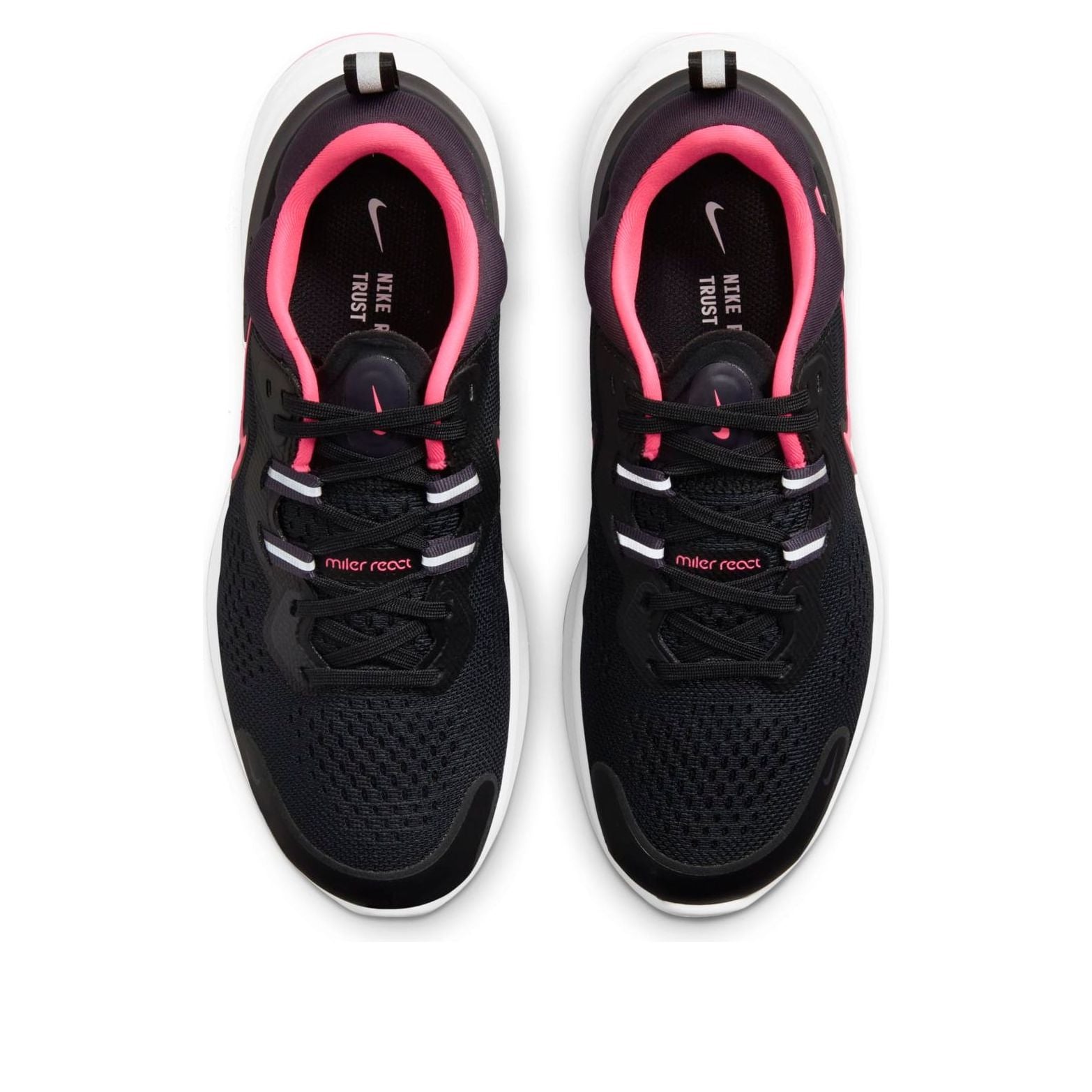 (WMNS) Nike React Miler 2 Black/Pink CW7136-003