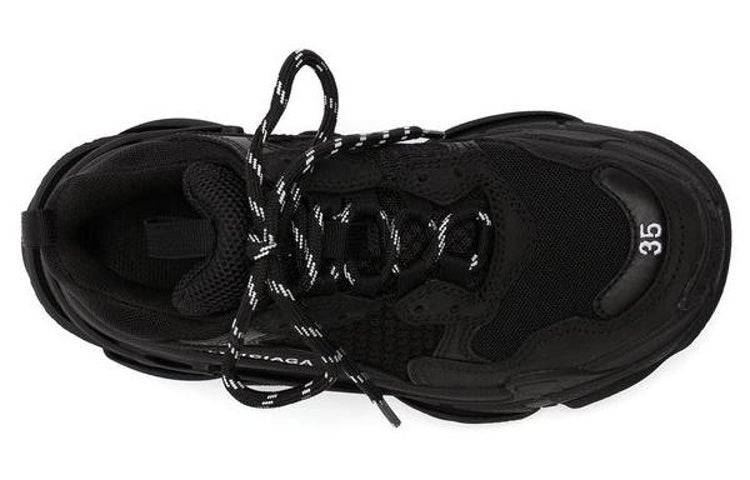 (WMNS) Balenciaga Triple S 'Black' 524036W2CA11000