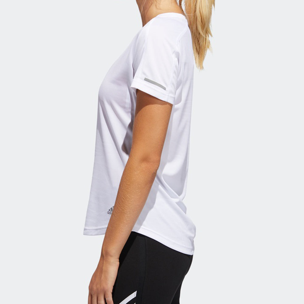 (WMNS) adidas RUN IT TEE 3S Running Sports Short Sleeve White ED9308