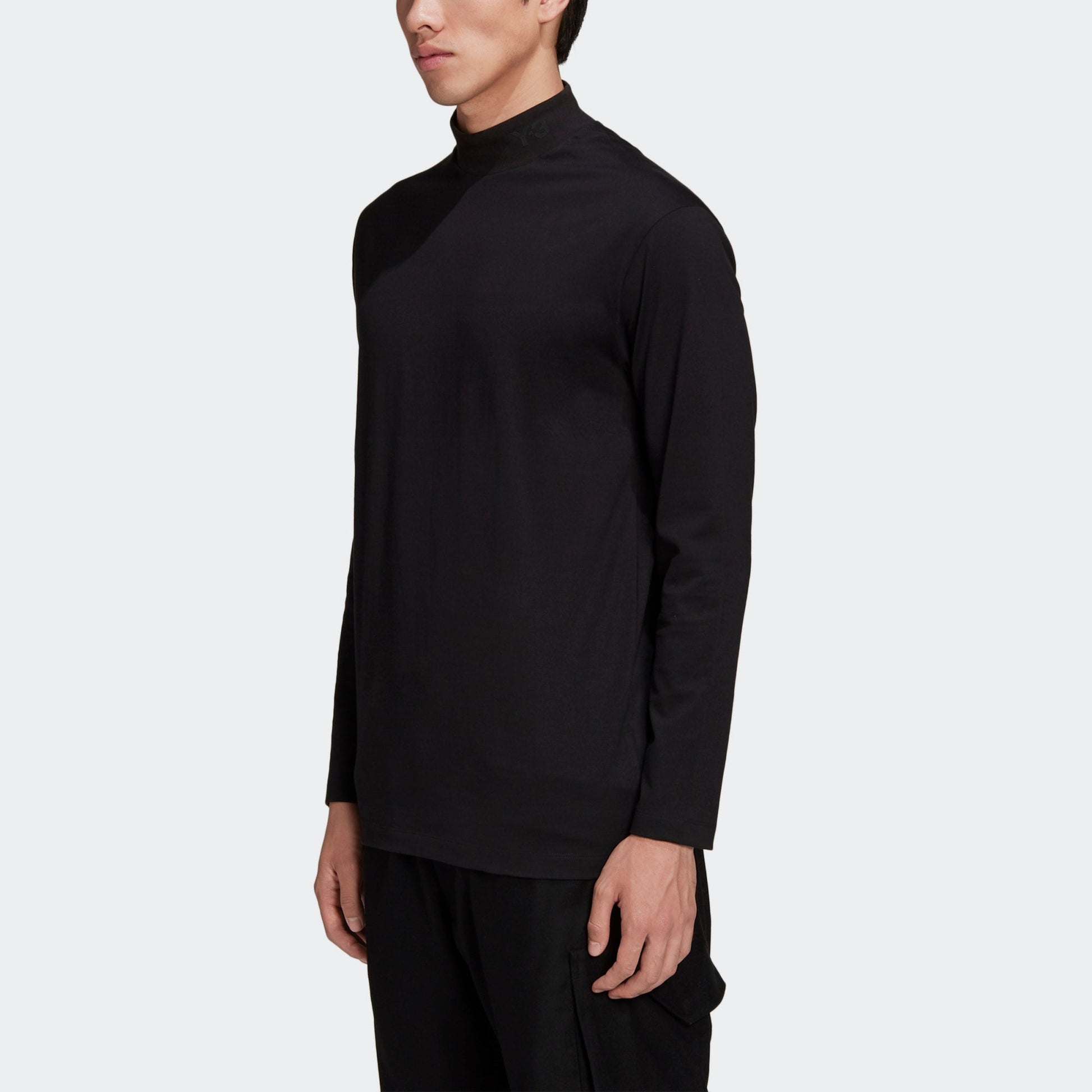 Men's Y-3 Solid Color Casual Long Sleeves Black GK4497