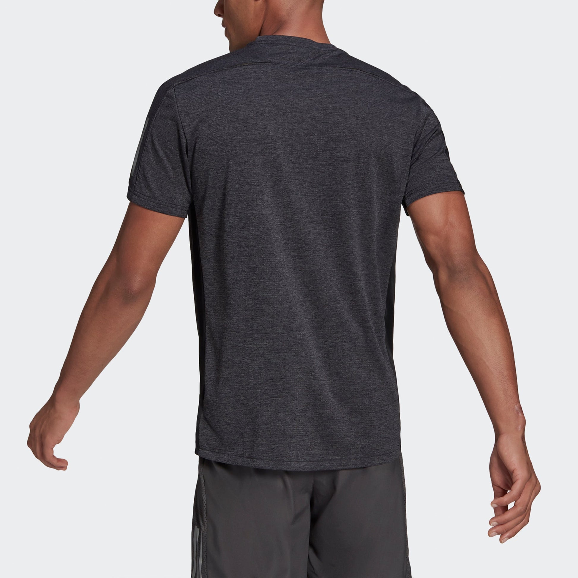adidas Own The Run Tee Running Casual Sports Short Sleeve Black GK6059