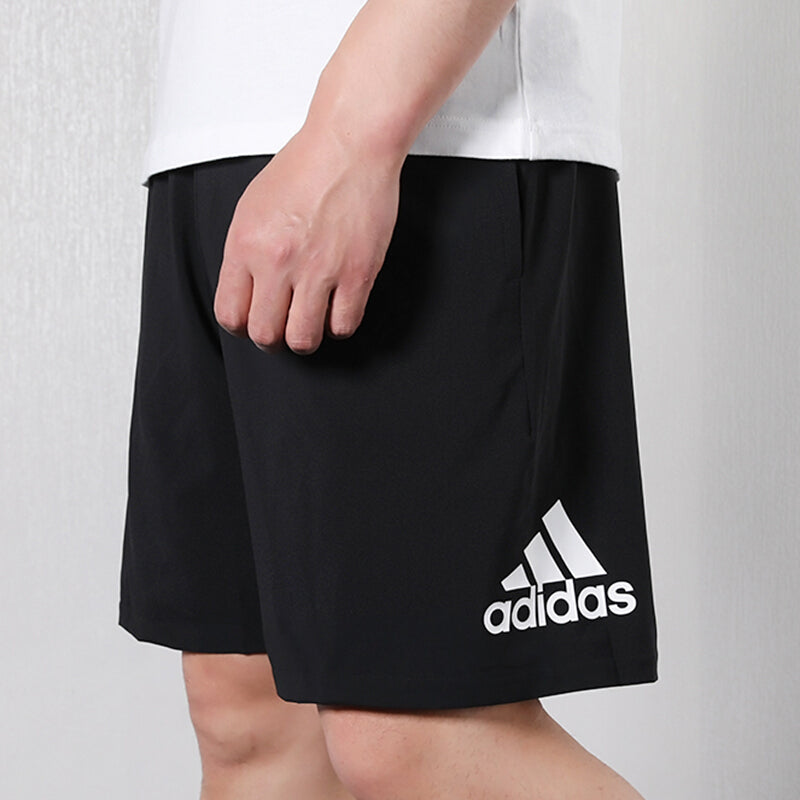 adidas M Mh Light Sho Logo Printing Training Sports Woven Shorts Black DV1029
