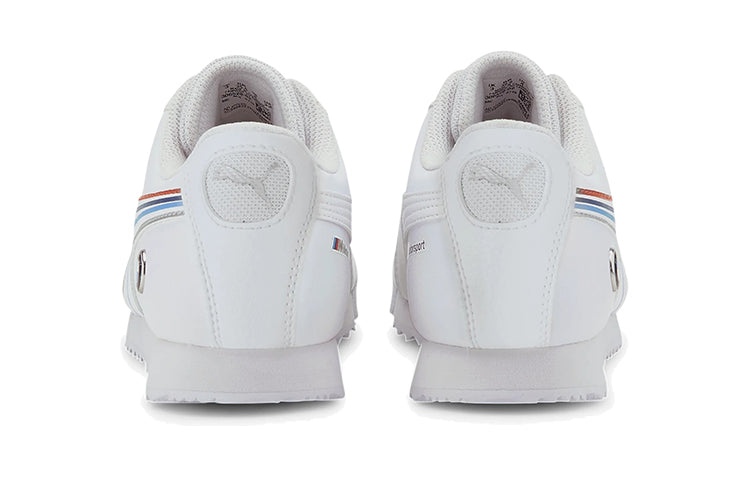 (GS) PUMA Bmw M Motorsport Roma Low Running Shoes White 306528-02