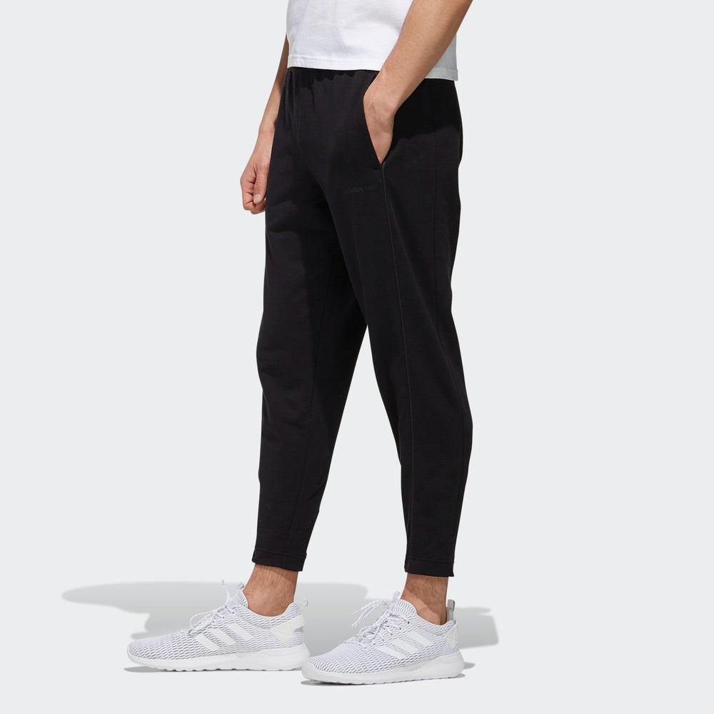 adidas neo logo Casual Sports Pants Black EJ7078