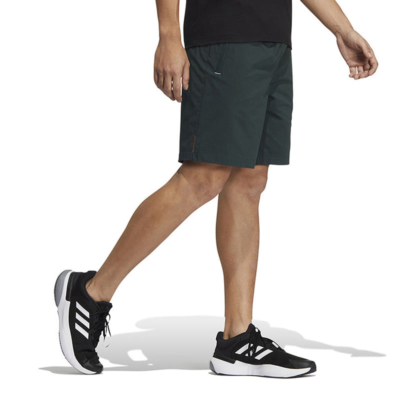 Men's adidas Logo Printing Woven Thin Breathable Sports Shorts Green HM2973