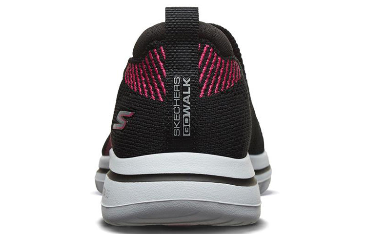 (WMNS) Skechers Go Walk 5 Loafers 'Black Pink Red' 15900-BKPK