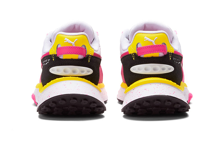(GS) PUMA Wild Rider 'Rollin' - Pink Glow Yellow' 384442-01