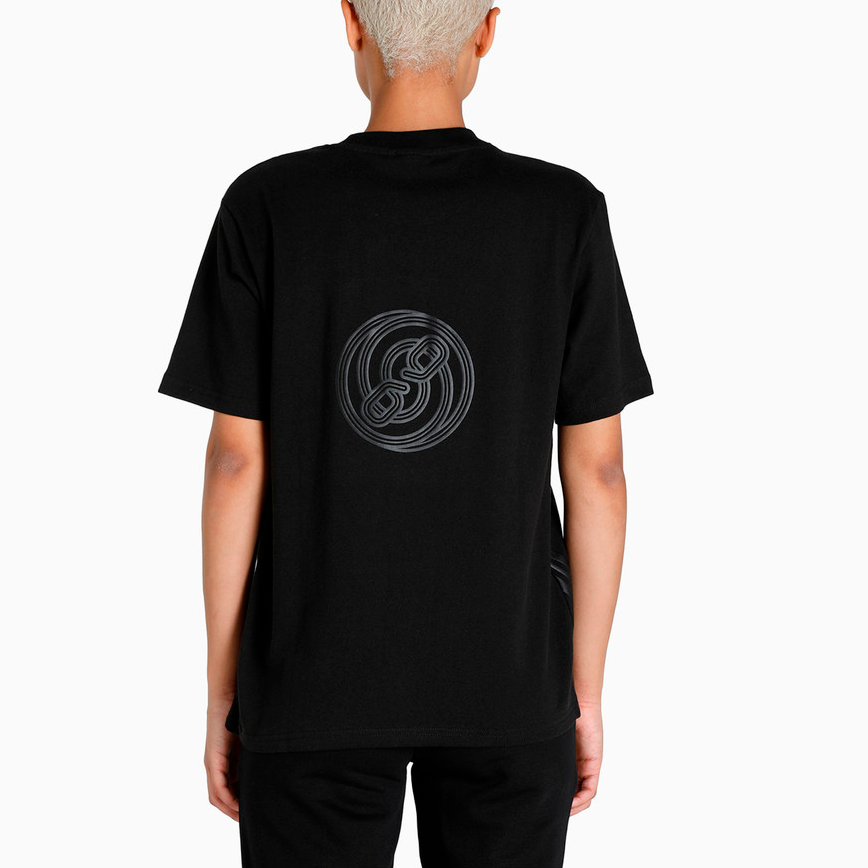 (WMNS) PUMA x PRONOUNCE Crossover W Graphic Tee Printing Pattern Solid Color Round Neck Short Sleeve Black 534039-01