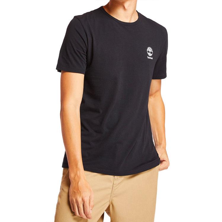 Men's Timberland SS20 Logo Printing Short Sleeve Black A22RP001