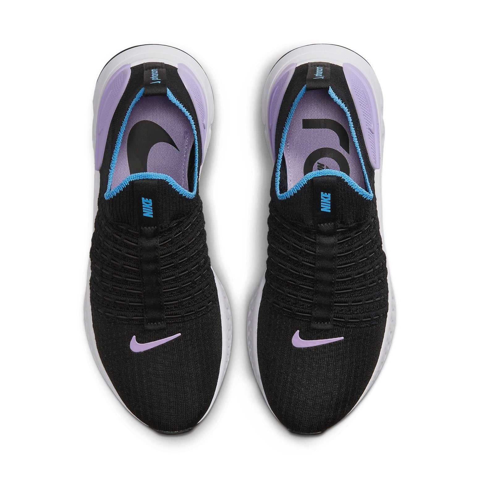 (WMNS) Nike React Phantom Run Flyknit 2 'Black Barely Grape' DZ5213-001