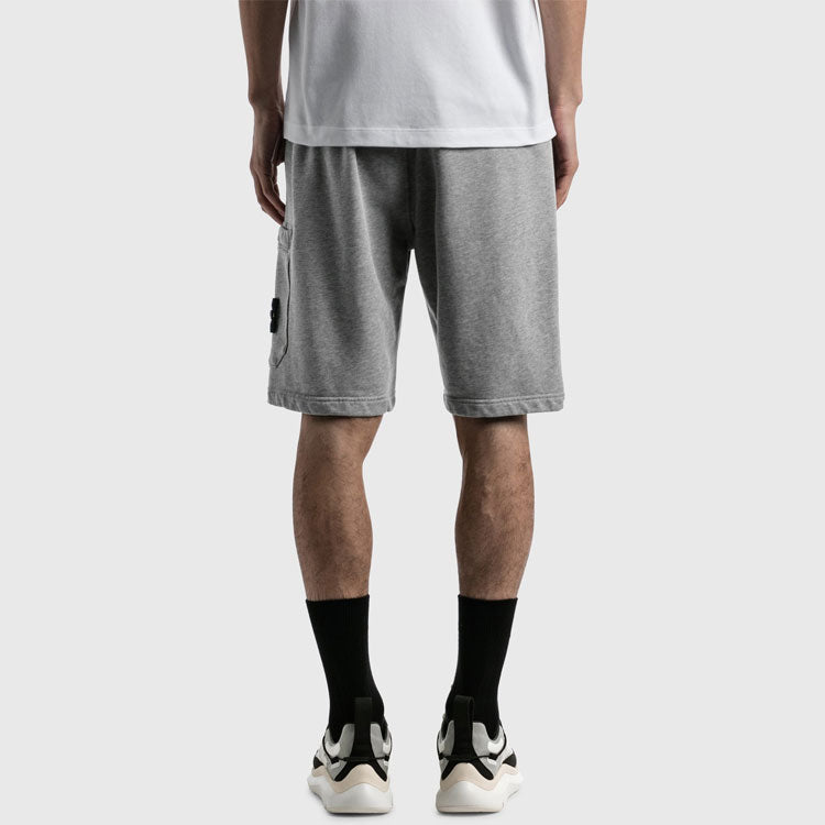 STONE ISLAND Bermuda Cargo Shorts 'Melange Grey' 741564651-V0M64