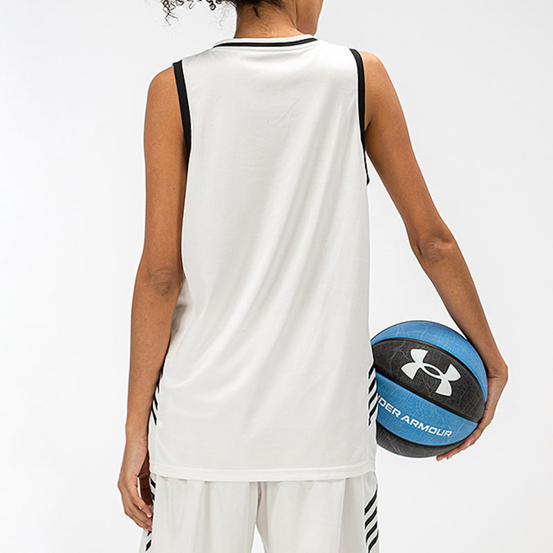 Under Armour Logo Basketball Jersey 'White Black' 21500104-100