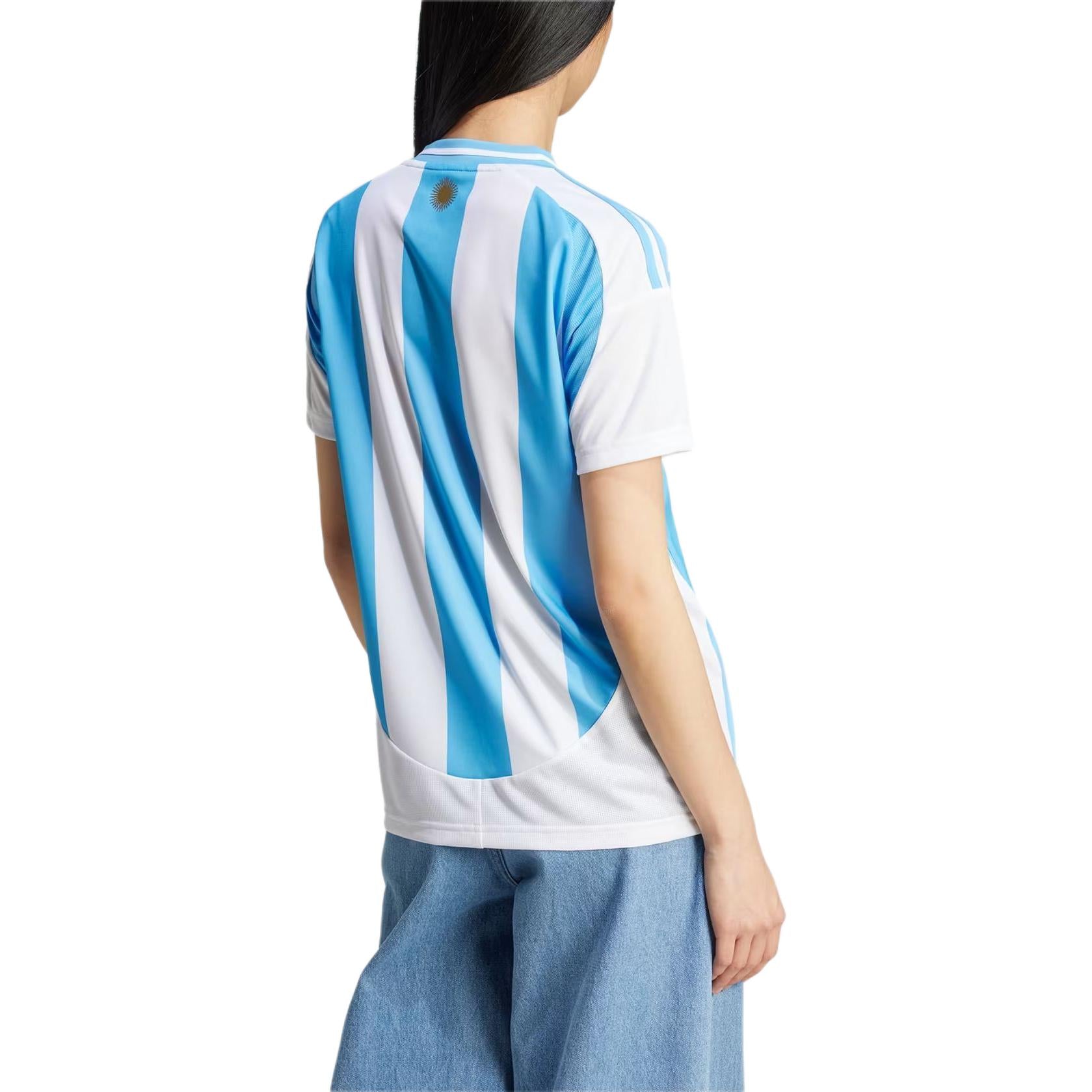 (WMNS) adidas Argentina 24 Home Soccer Jersey Asia Sizing 'White Blue' IP8386