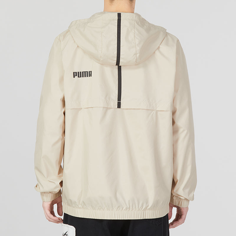 PUMA ESS Solid Windbreaker Logo 'Beige' 849462-88