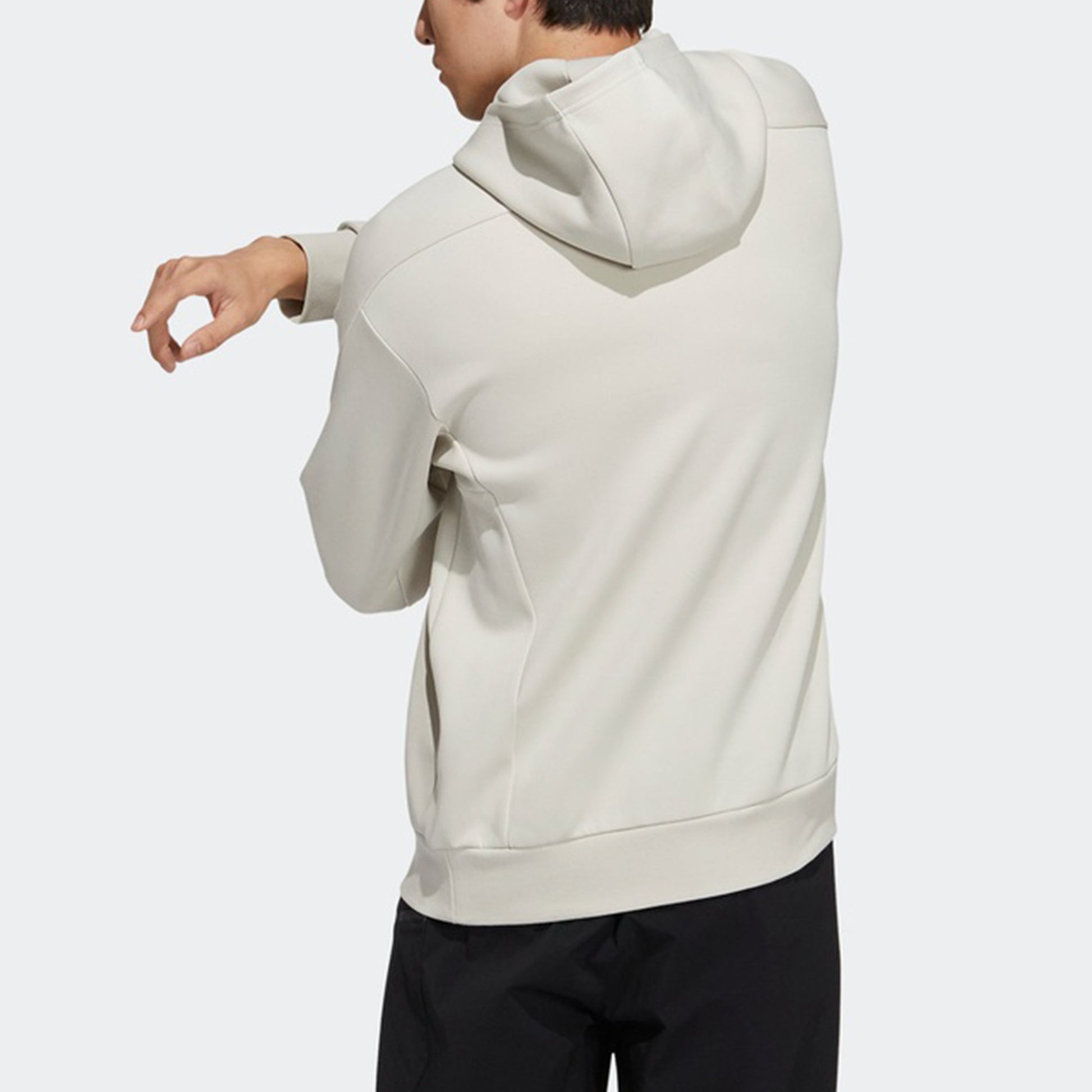 Men's adidas Th Mask Hoody Sports Pullover Creamy White H39297