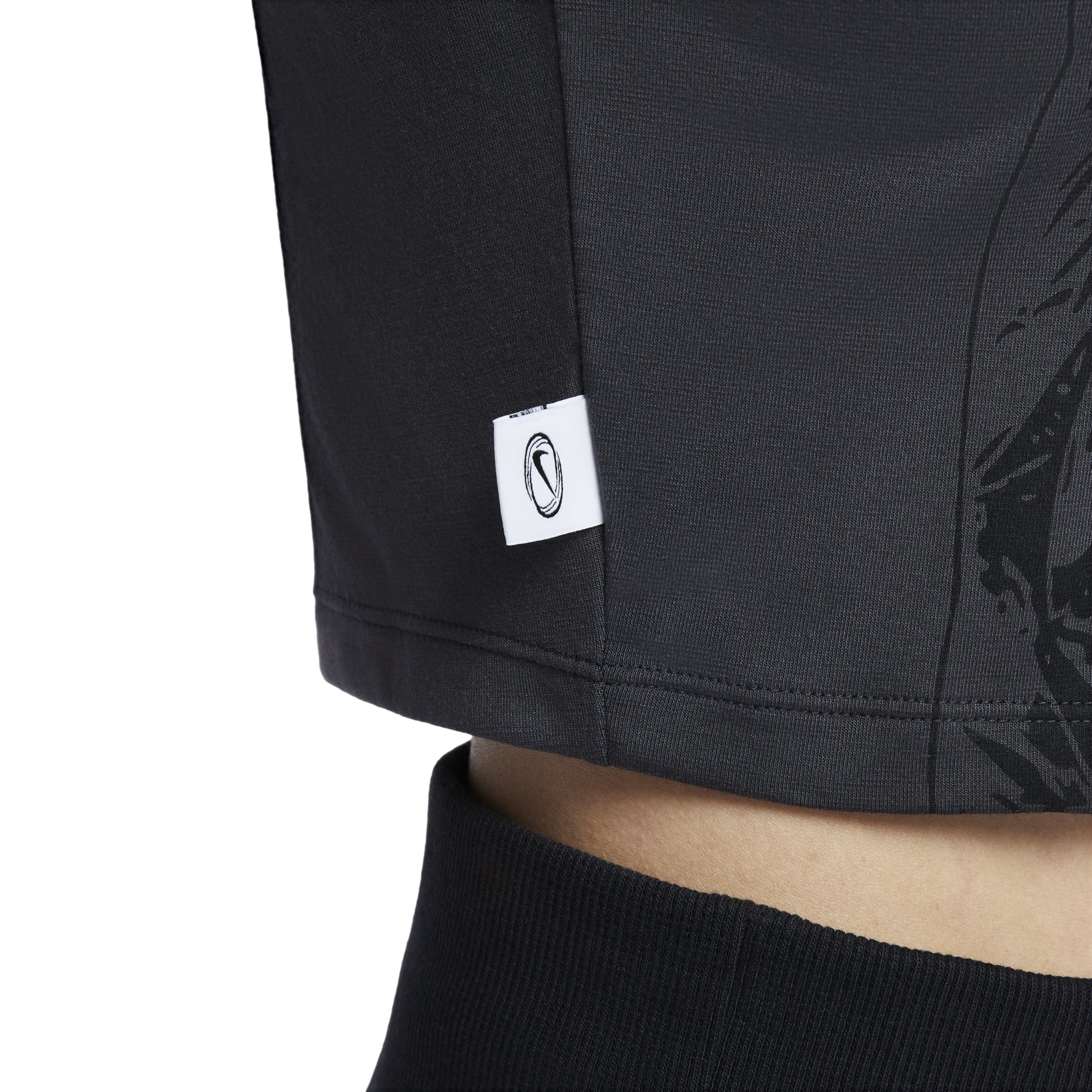(WMNS) Nike Sportswear Slim Crop T-shirt Asia Sizing 'Anthracite' HF7396-060