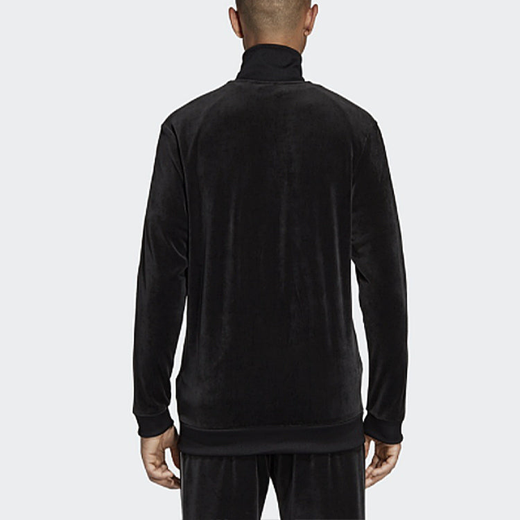 adidas originals Casual Sports Stand Collar Stripe Jacket Black DX3626