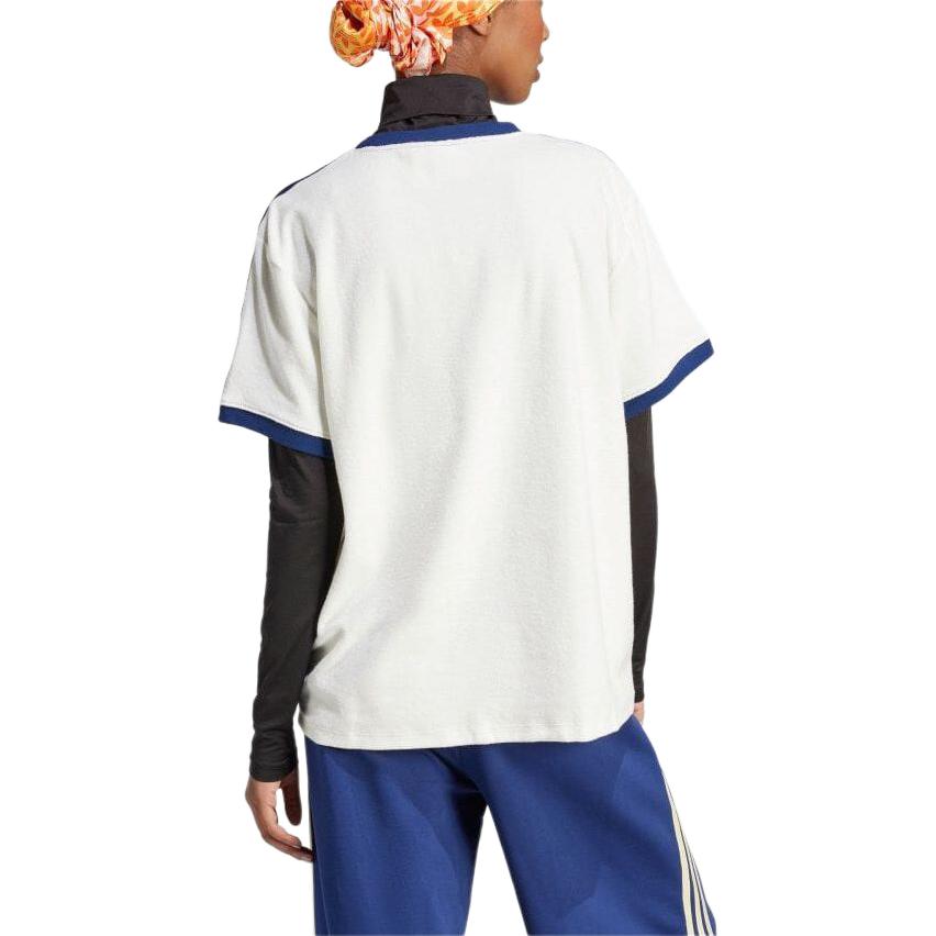 (WMNS) adidas Originals Terry 3-Stripes Asia Sizing 'White Blue' IT9842