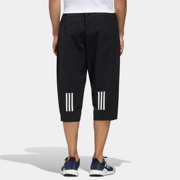 Men's adidas TEC SE 7/8P Sports Cropped Pants/Trousers Black FM5451