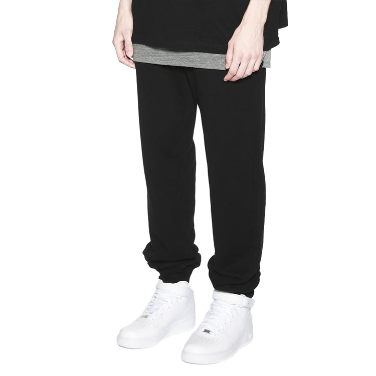 Men's Off-White Pattern Lacing Sports Pants/Trousers/Joggers Loose Fit Black OFWPT08RG81MBBKZ
