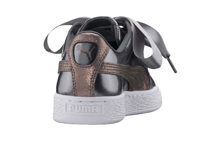 (GS) PUMA Basket Heart Lunar Lux 'Smoked Pearl' 365993-01