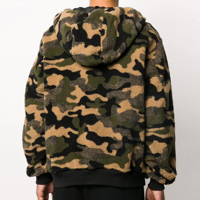 Men's HERON PRESTON Camouflage Suede HMBB009F20FAB002