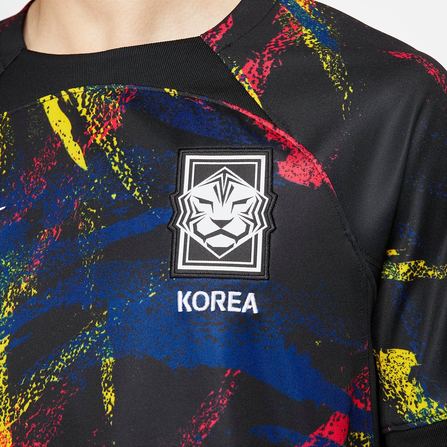 Nike Korea 2022/23 Stadium Home Dri-FIT Soccer Jersey 'Black Multicolor' DX9288-010
