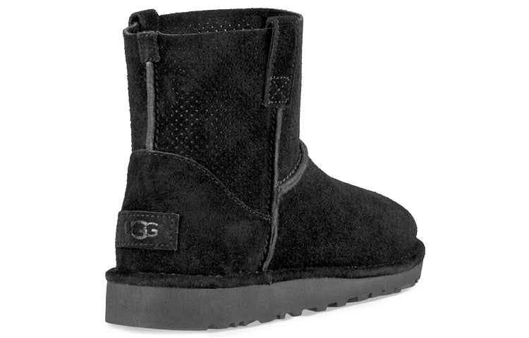 (WMNS) UGG Classic Unlined Mini Perf 'Black' 1016852-BLK