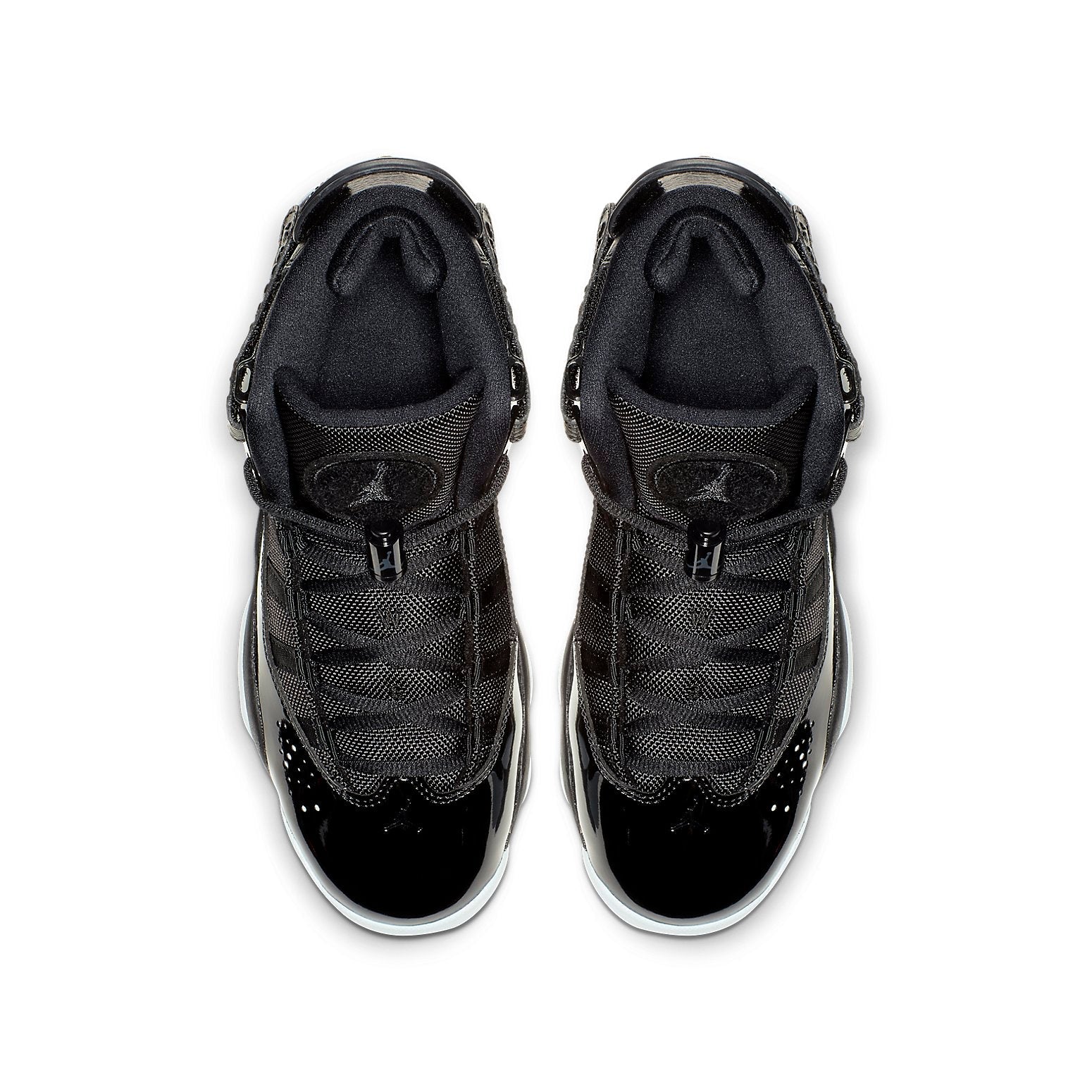 (GS) Air Jordan 6 Rings 'Black White' 323419-011