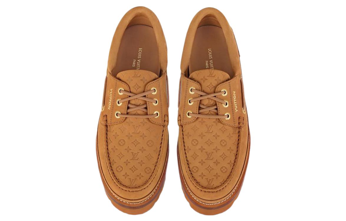 (WMNS) LOUIS VUITTON LV Ranger Boat Shoes 'Brown' 1ABJZS