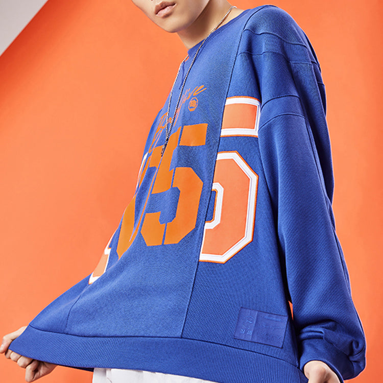 Li-Ning Paris fashion week Loose Pullover 'Blue' AWDQ629-1