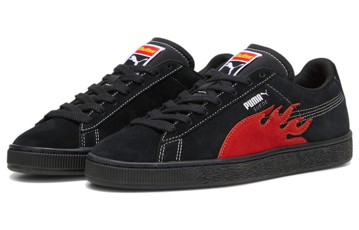 PUMA x Butter Goods Suede Classic Shoes 'Black Red' 396127-01