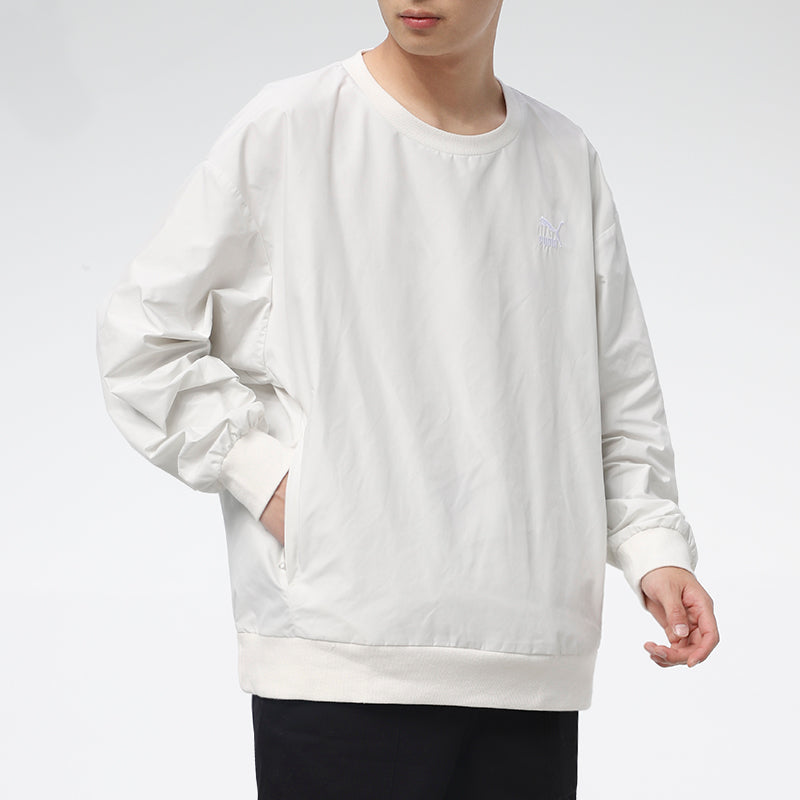 PUMA Classic Woven Crew Sweatshirt 'White' 530004-05