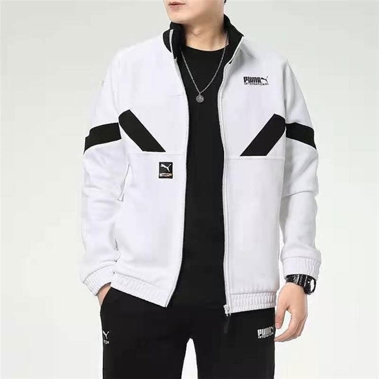 PUMA Casual Sports Knitted Jacket Men's White 531339-02