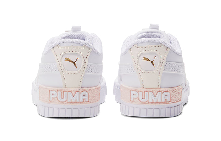 (TD) PUMA Cali Sport Casual Board Shoes White/Pink 374224-03