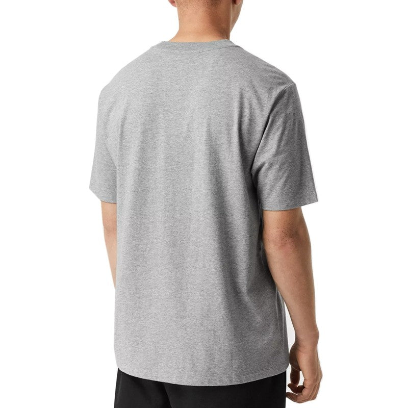 Men's Burberry Round Neck Short Sleeve Gray 80078291