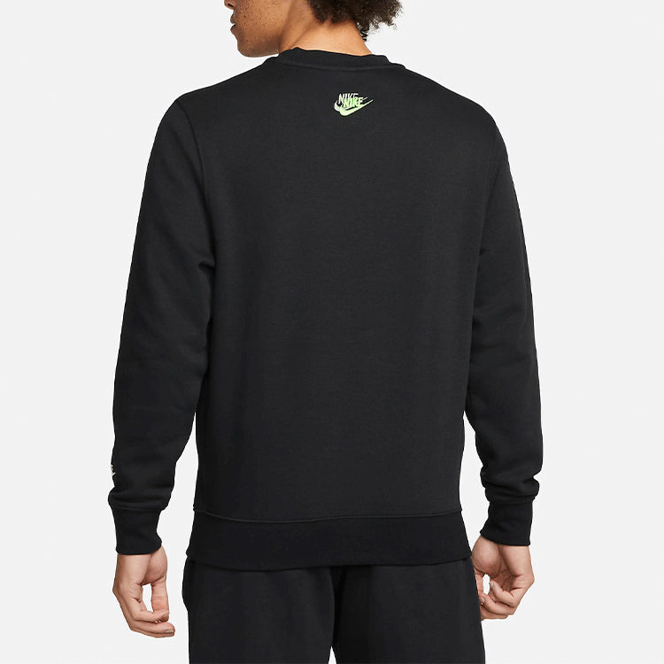 Nike Sportswear Sport Embroidered Logo Sports Round Neck Pullover 'Black' DM8886-010