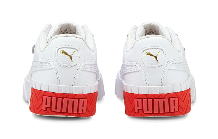 PUMA Cali K Shoes White/Red 368859-02
