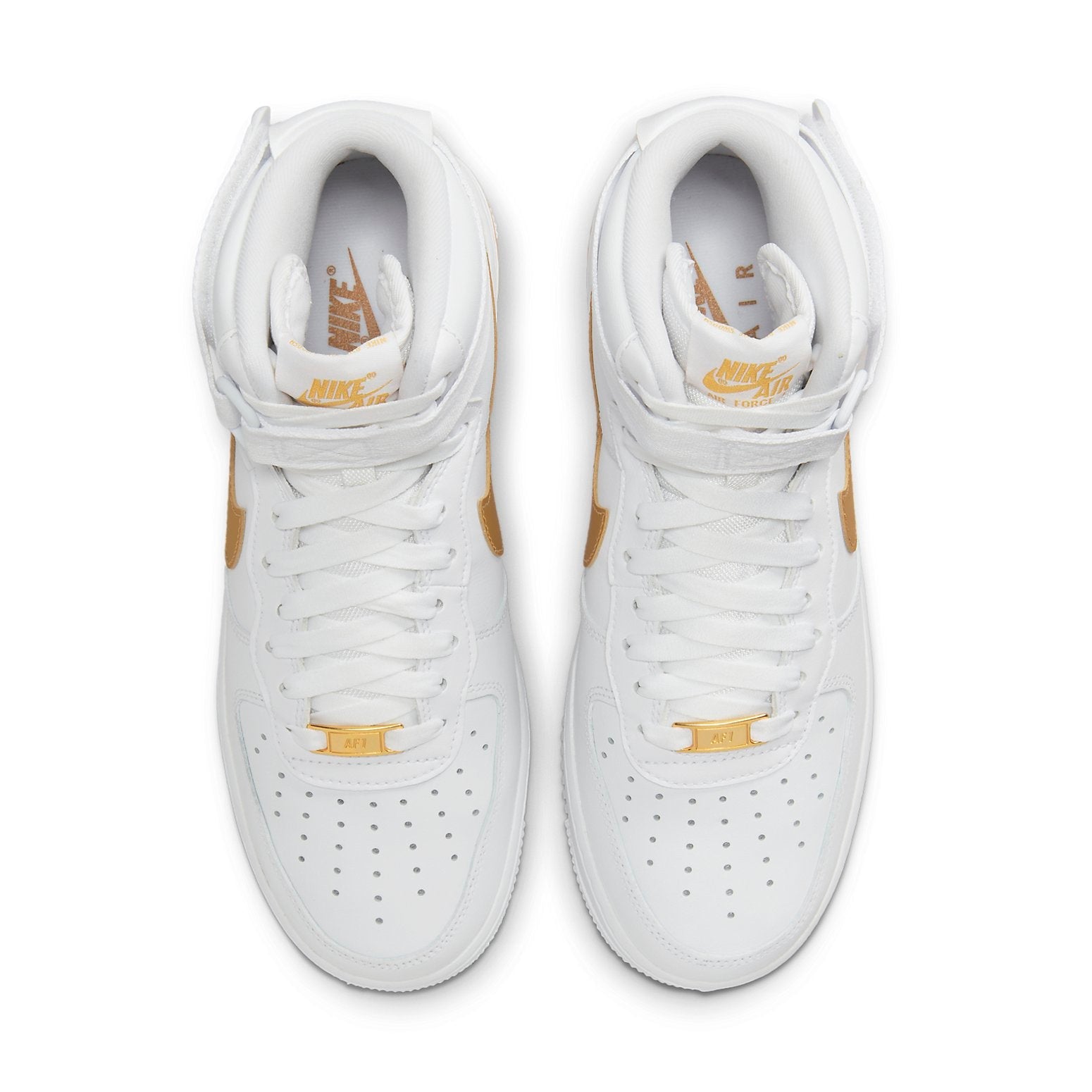 (WMNS) Nike Air Force 1 High 'White Metallic Gold' DD9624-103
