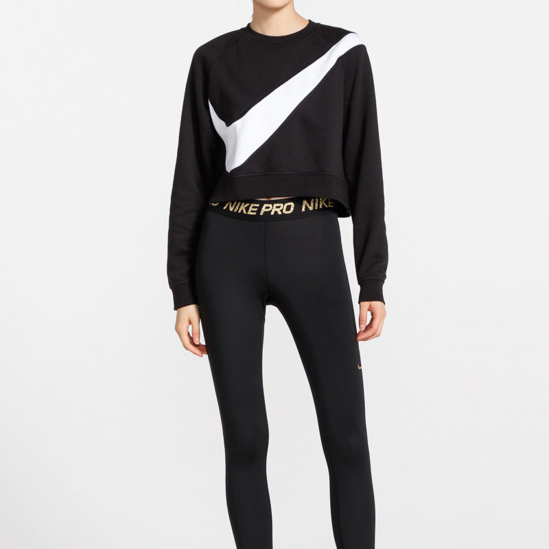 (WMNS) Nike Sportswear Swoosh Large Round Neck Black BV3934-011