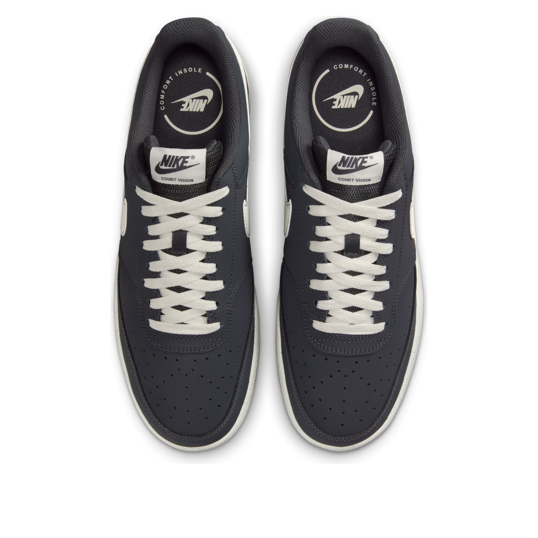 Nike Court Vision Low 'Coal Black Light Ivory White' HV8139-003