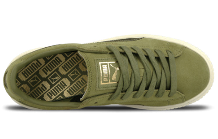 (WMNS) PUMA Suede Platform Satin Green 365828-04