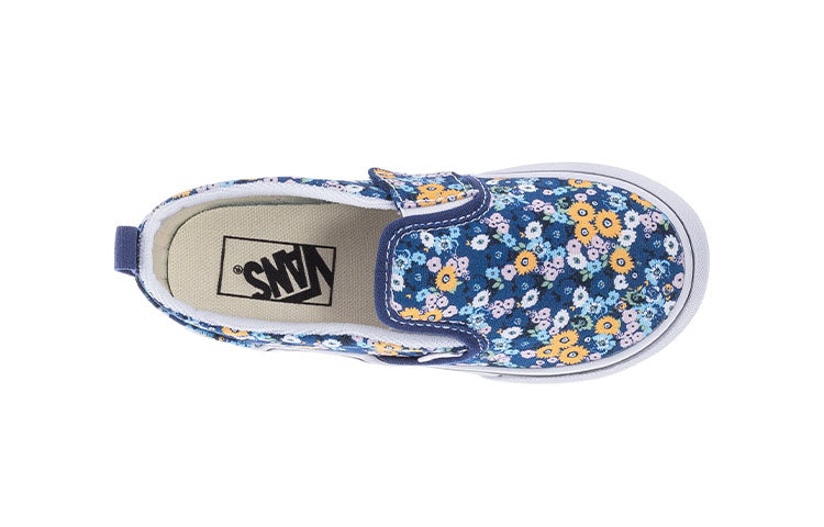 Vans Slip-On Low Tops Casual Skateboarding Shoes 'Blue Yellow' VN000UBSAS2