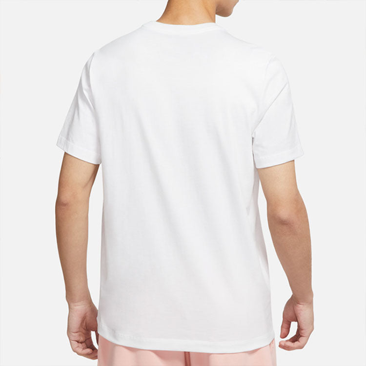 Nike Alphabet Logo Printing Round Neck Casual Short Sleeve White DR0984-100
