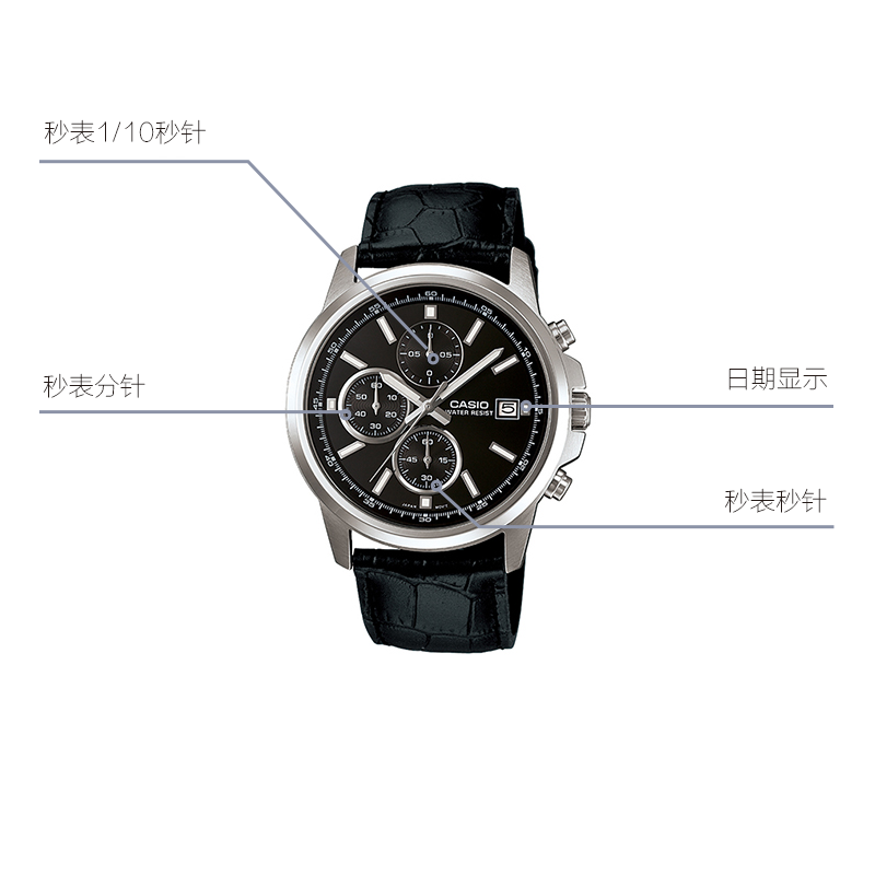 CASIO Edifice Waterproof Men Mens Black Analog MTH-5001L-1APR