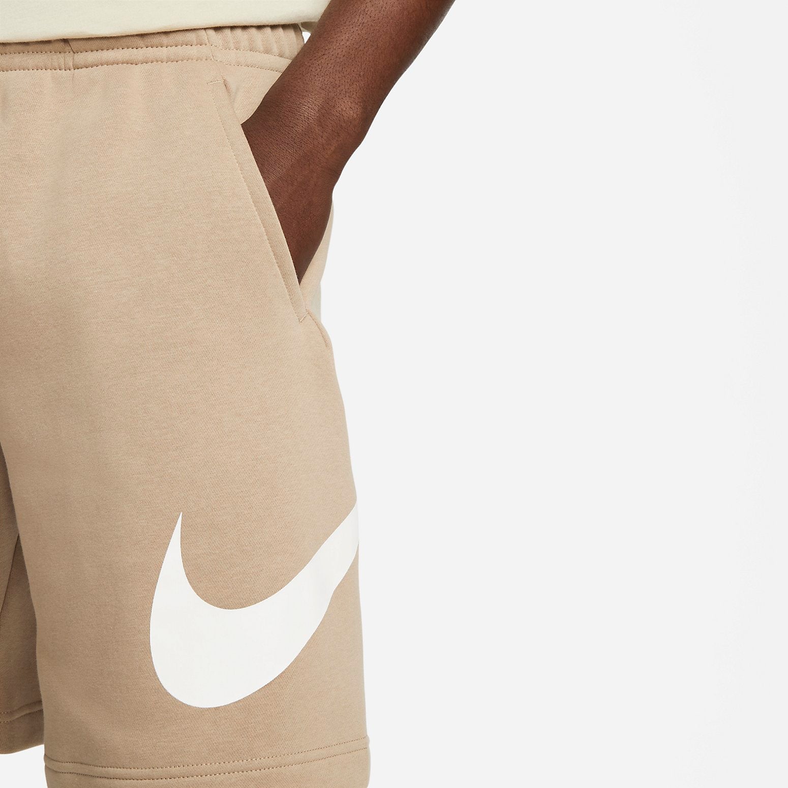 Nike Sportswear Club Graphic Shorts 'Kahki White' BV2721-247