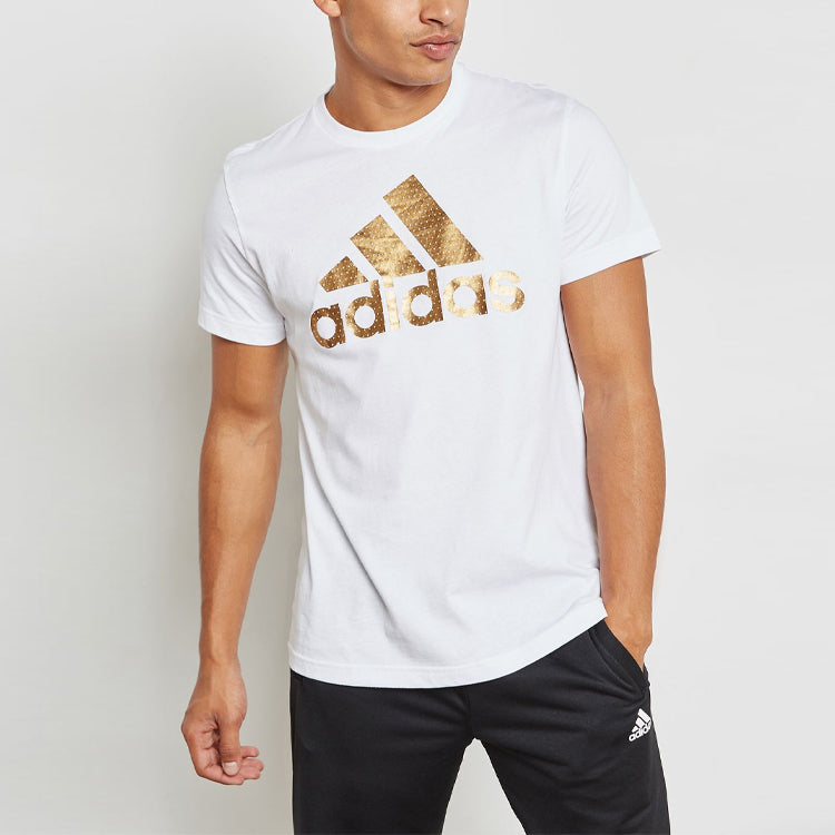 adidas Printing Sports Short Sleeve White CV4509