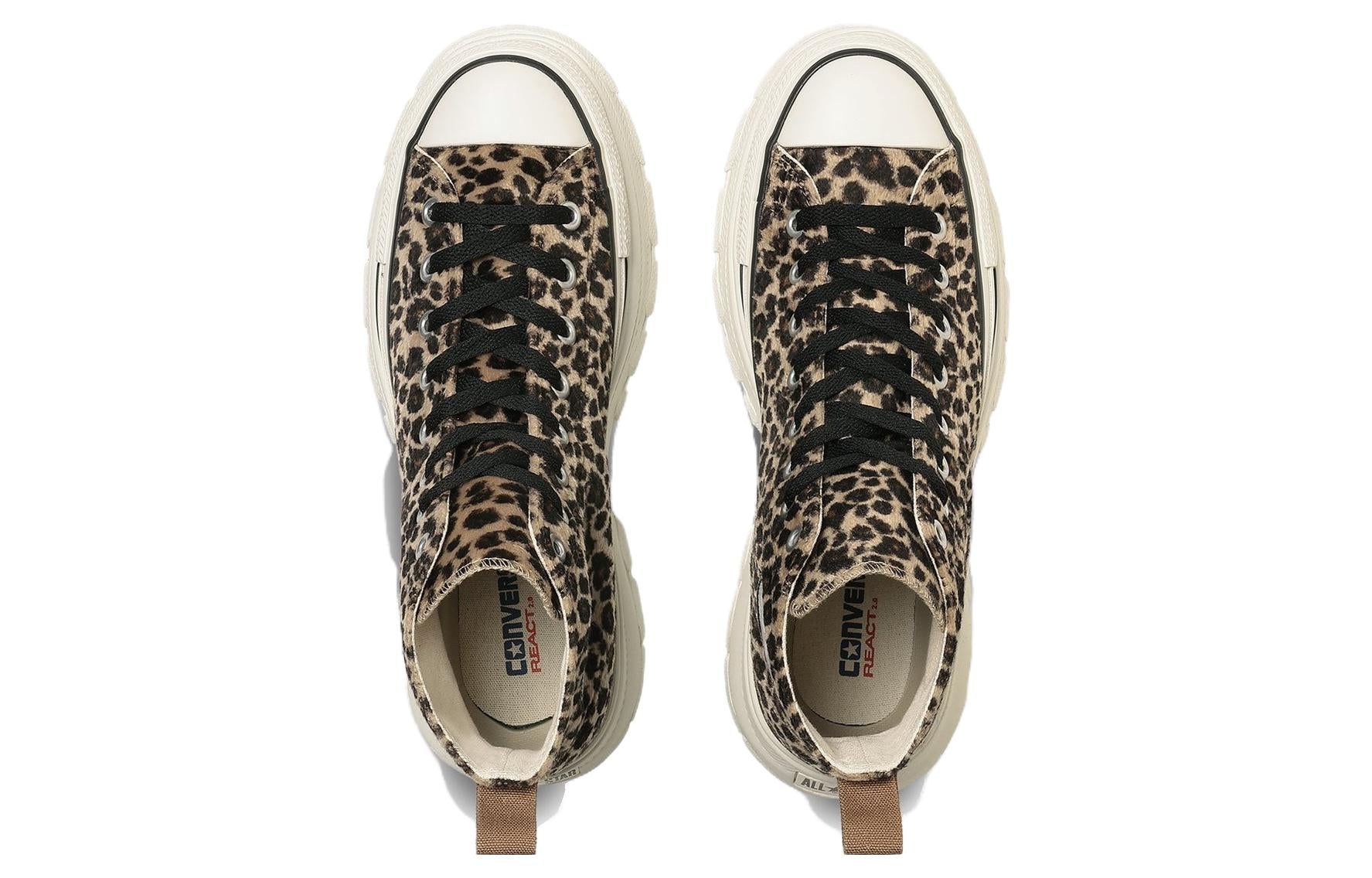 Converse All Star Trekwave Animal Fur Leopard High Top 'Brown' 31310230