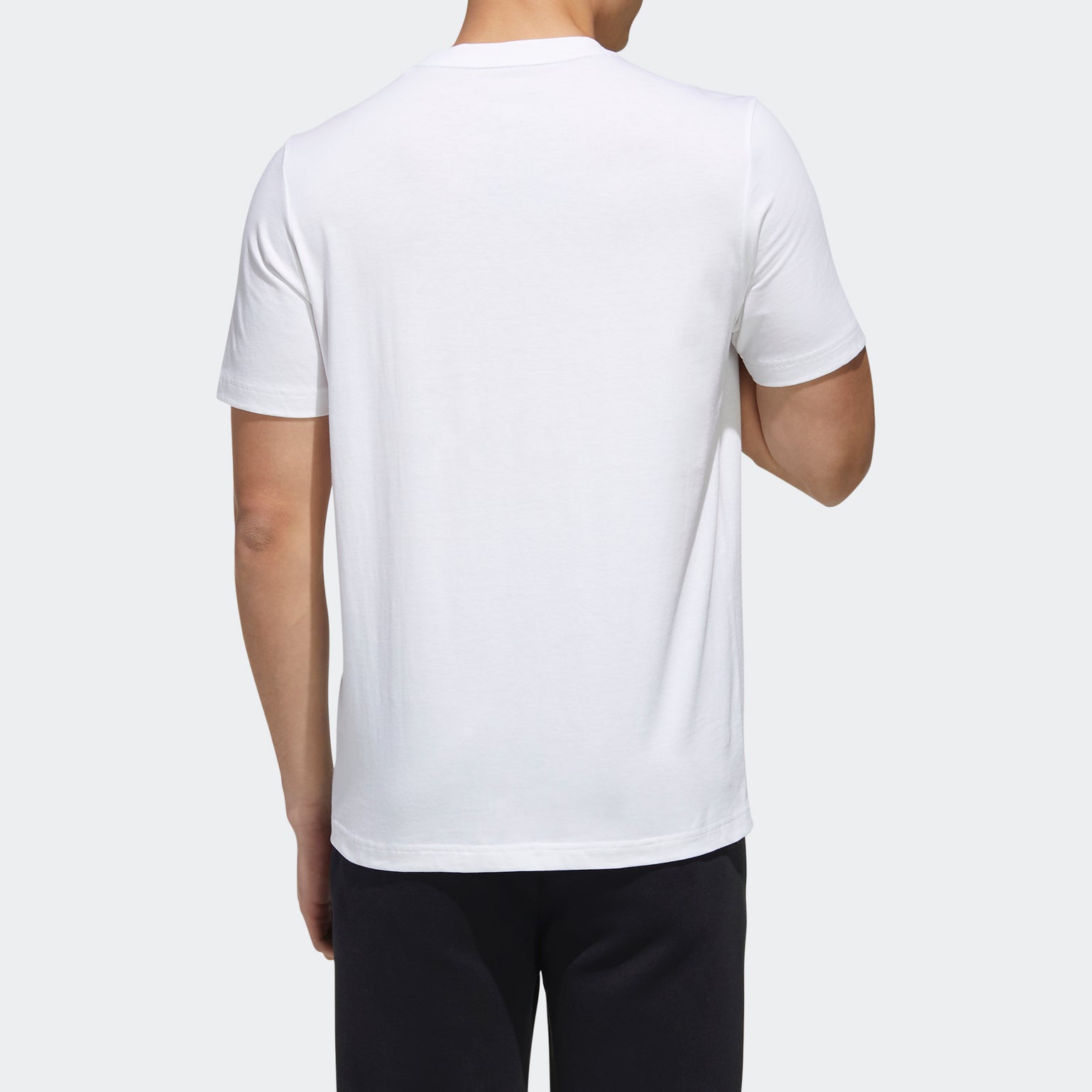 adidas neo M ESNTL LOGO T Sports Short Sleeve White GJ8916