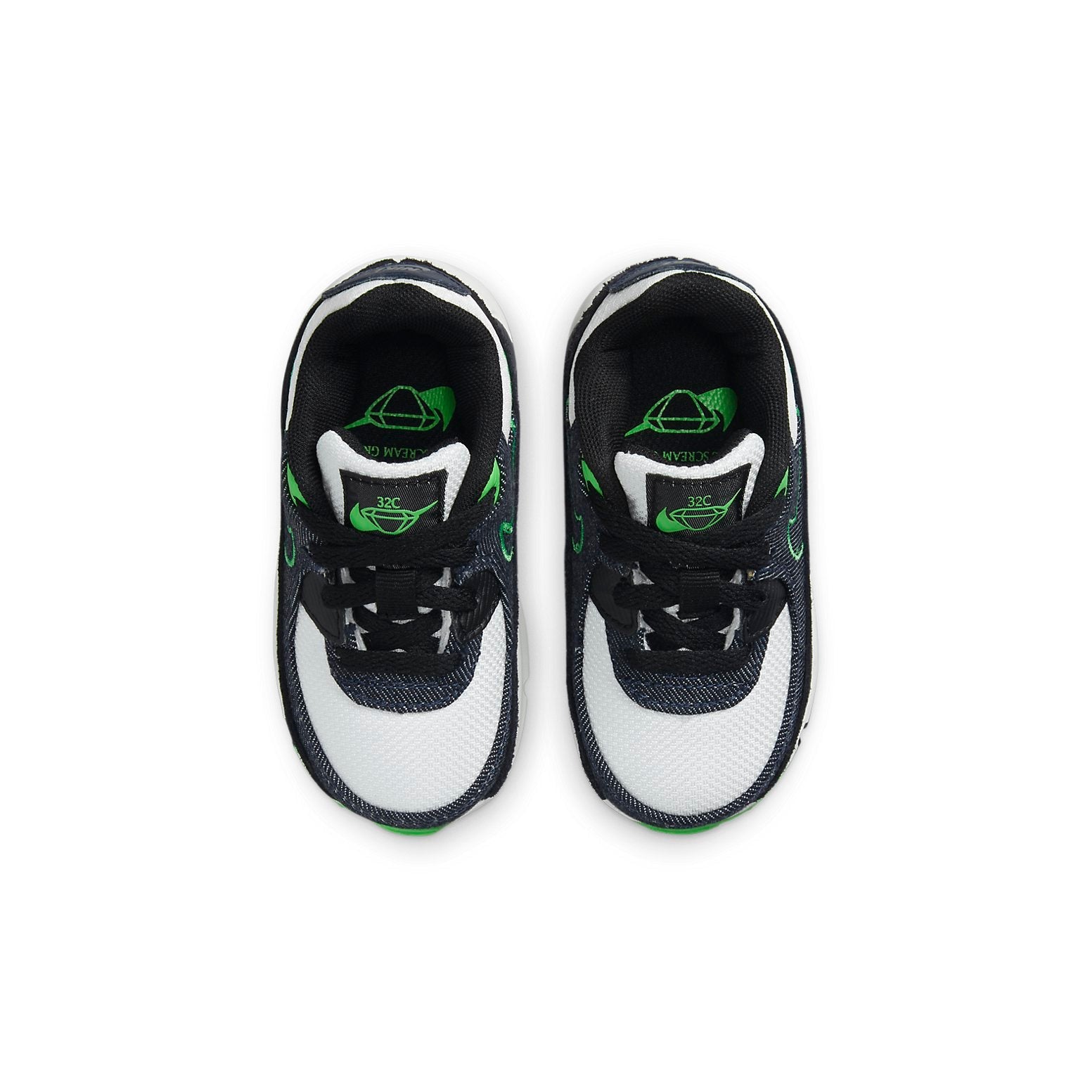 (TD) Nike Air Max 90 Leather SE 'Black Scream Green' DN4378-001